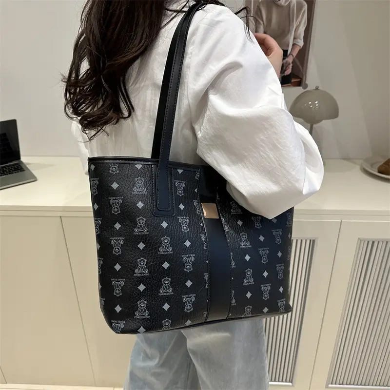 Women's Trendy Print Tote Bag Large Capacity Lightweight Student Bag — feature 30