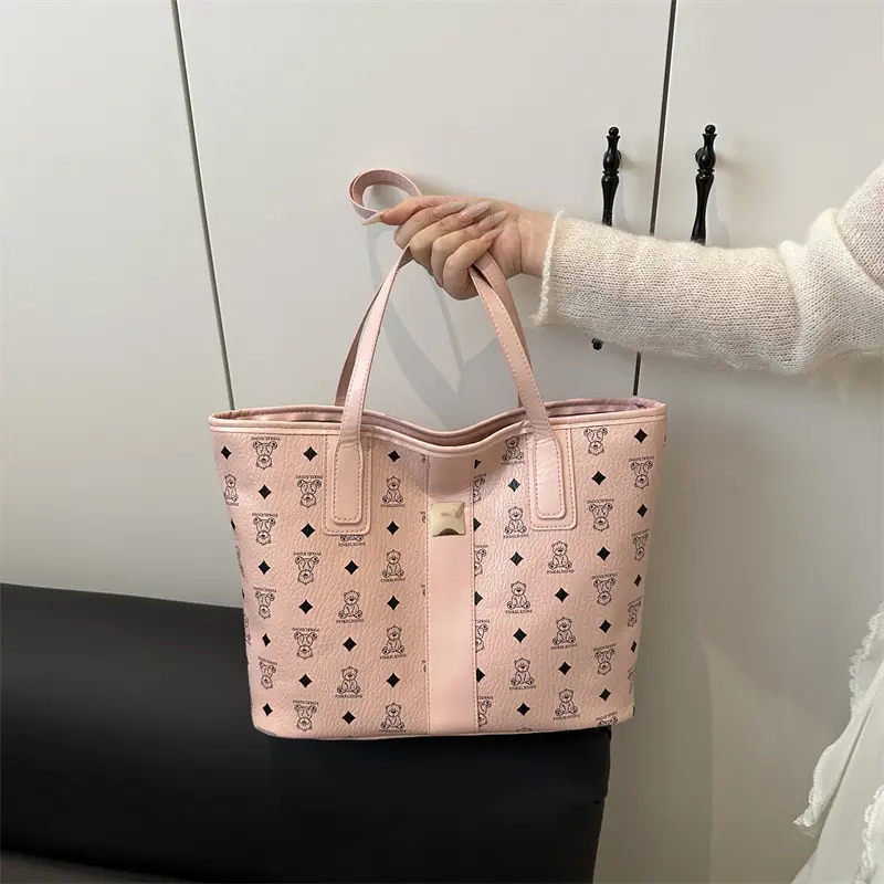 Women's Trendy Print Tote Bag Large Capacity Lightweight Student Bag - Image 2