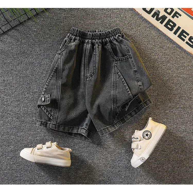 7340 Boys Summer T-Shirt Shorts Set Black 2026 — feature 17