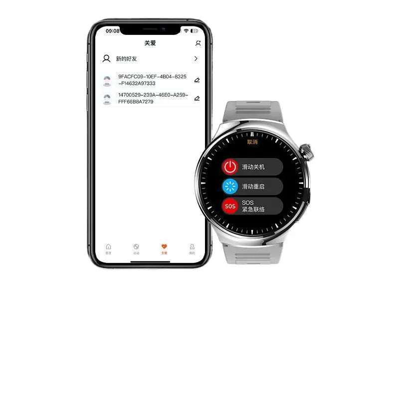 Cross-border GT4PRO Smart Bluetooth Watch Huaqiang North Pay NFC Heart Rate ECG Men's Smart Bracelet Watch
