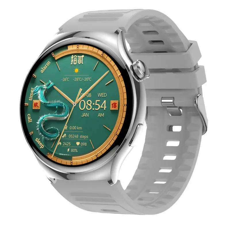 Cross-border GT4PRO Smart Bluetooth Watch Huaqiang North Pay NFC Heart Rate ECG Men's Smart Bracelet Watch