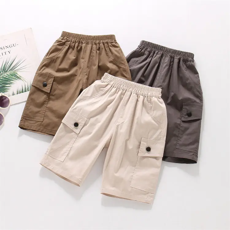 Trendy Boys Cropped Cargo Pants Summer 2025 - Image 5