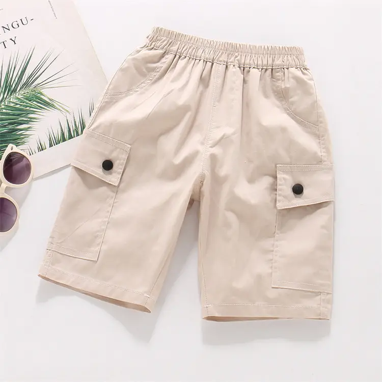 Trendy Boys Cropped Cargo Pants Summer 2025 - Image 3