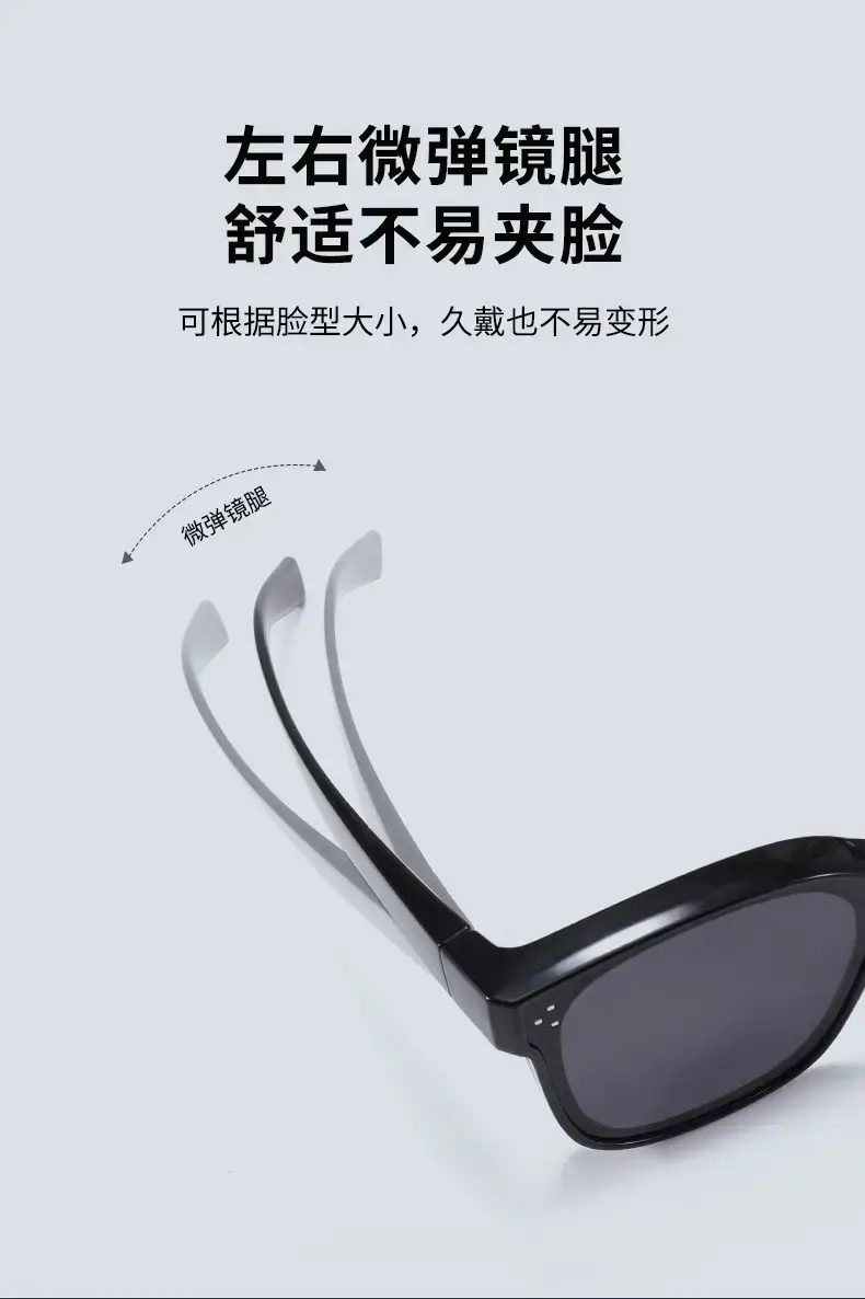 Men Women Anti-UV Polarized Sunglasses Black — feature 10