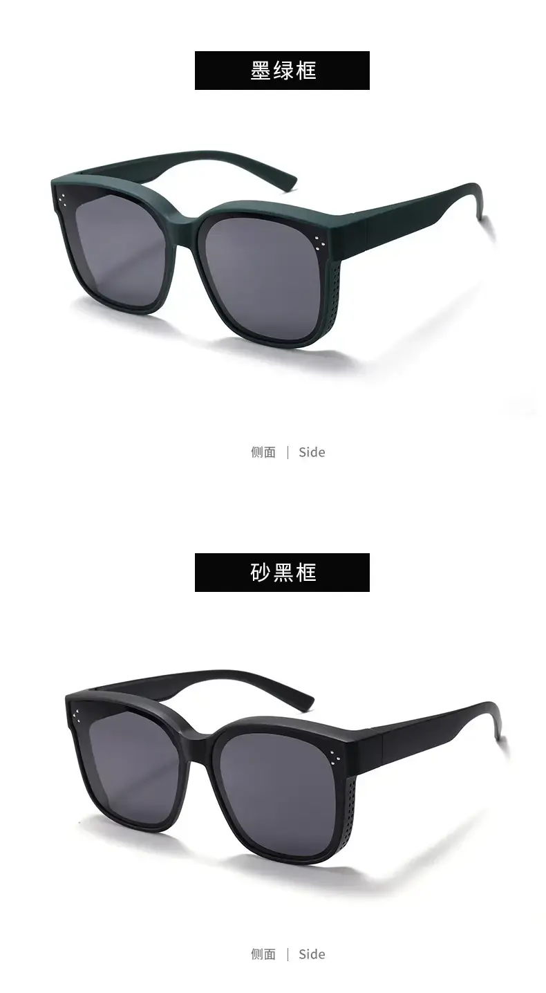Men Women Anti-UV Polarized Sunglasses Black — feature 14