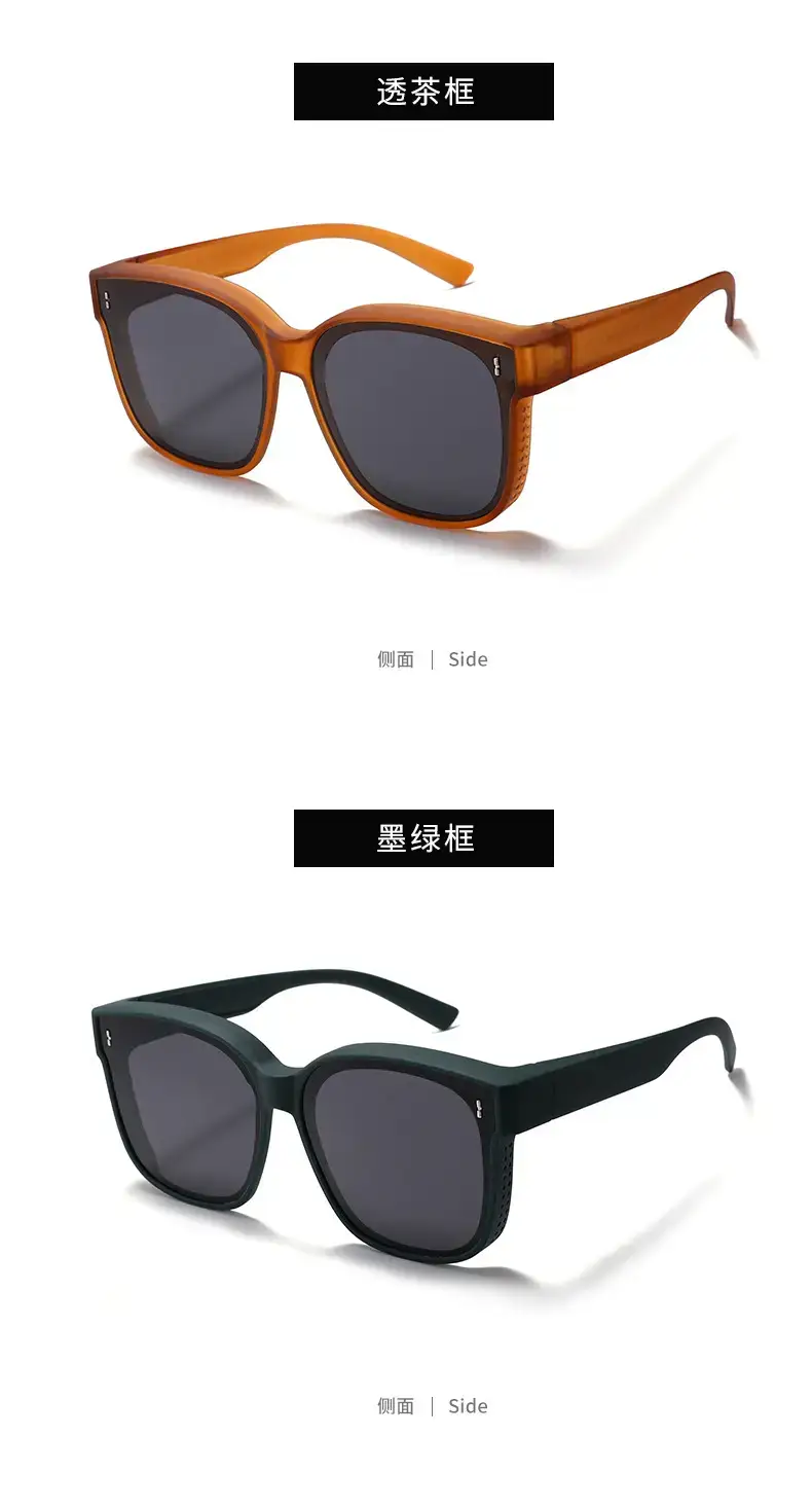 Men Women Anti-UV Polarized Sunglasses Black — feature 17