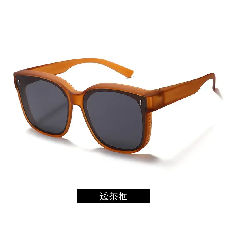 Men Women Anti-UV Polarized Sunglasses Black