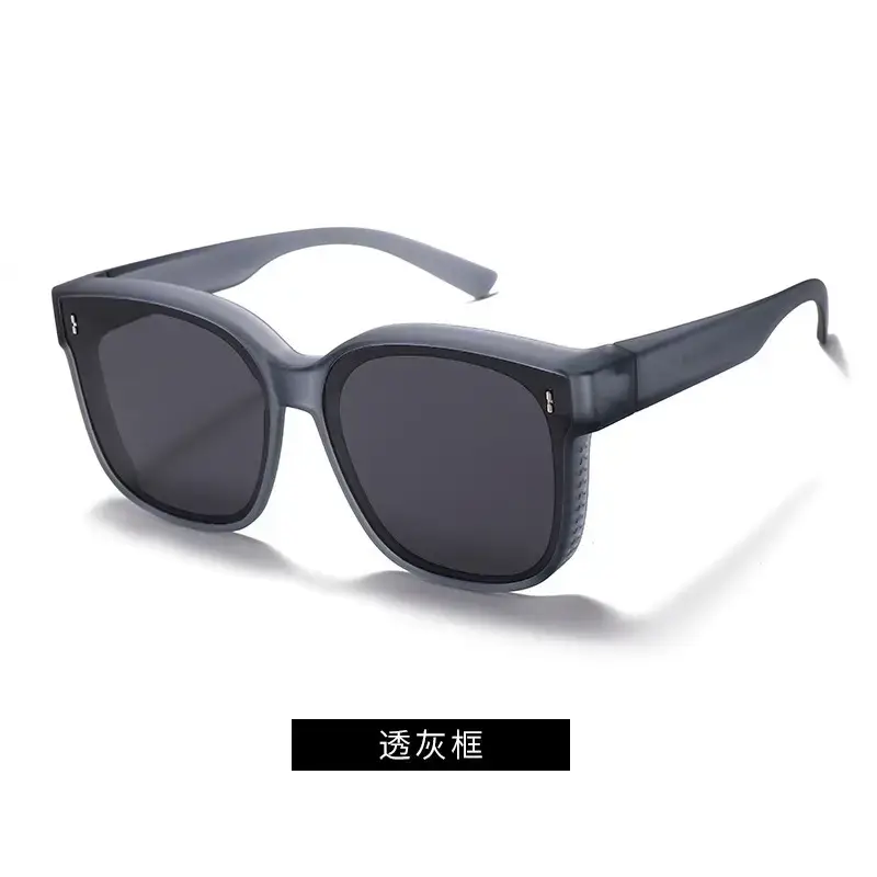 Men Women Anti-UV Polarized Sunglasses Black