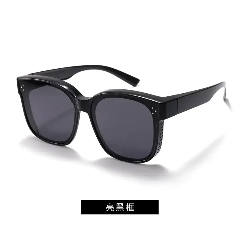 Men Women Anti-UV Polarized Sunglasses Black