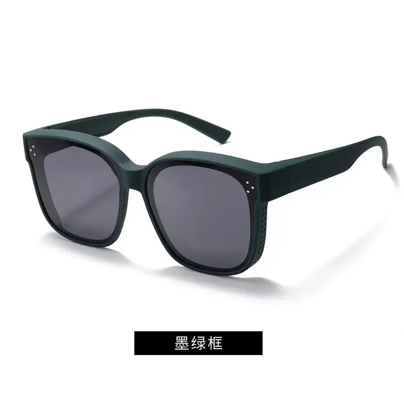 Men Women Anti-UV Polarized Sunglasses Black