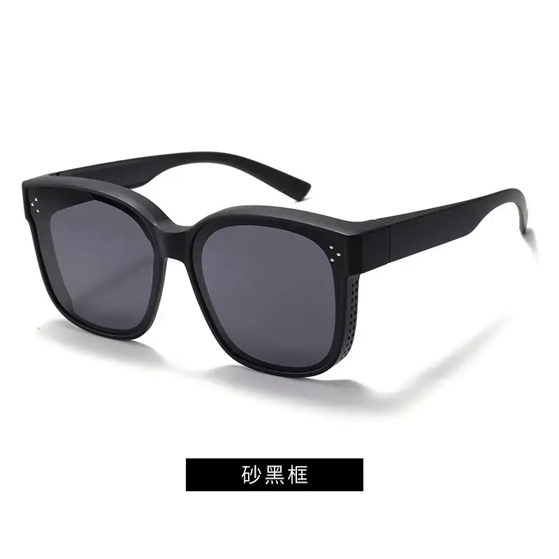Men Women Anti-UV Polarized Sunglasses Black