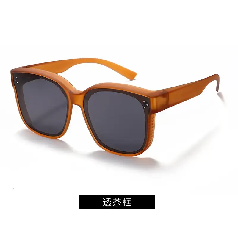 Men Women Anti-UV Polarized Sunglasses Black