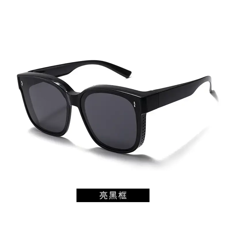 Men Women Anti-UV Polarized Sunglasses Black