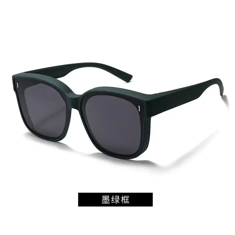 Men Women Anti-UV Polarized Sunglasses Black