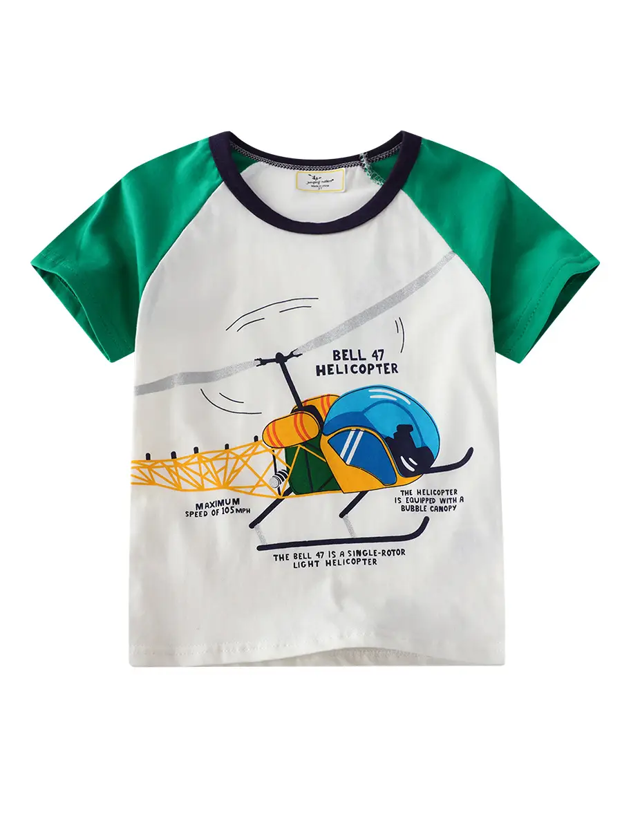 Boys Airplane Short Sleeve T-Shirt 2025 Summer - Image 6