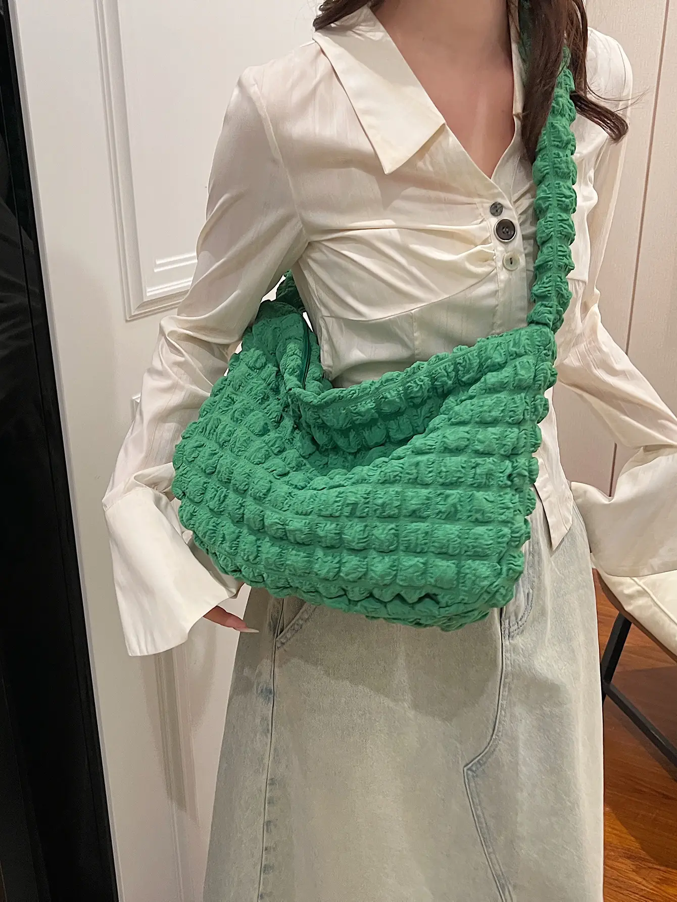 Purple Cloud Puff Shoulder Bag for Girls - Image 8