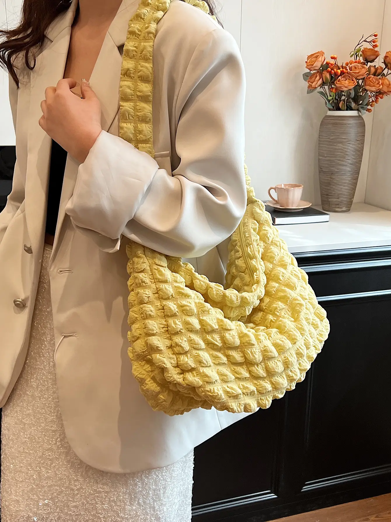 Purple Cloud Puff Shoulder Bag for Girls - Image 11