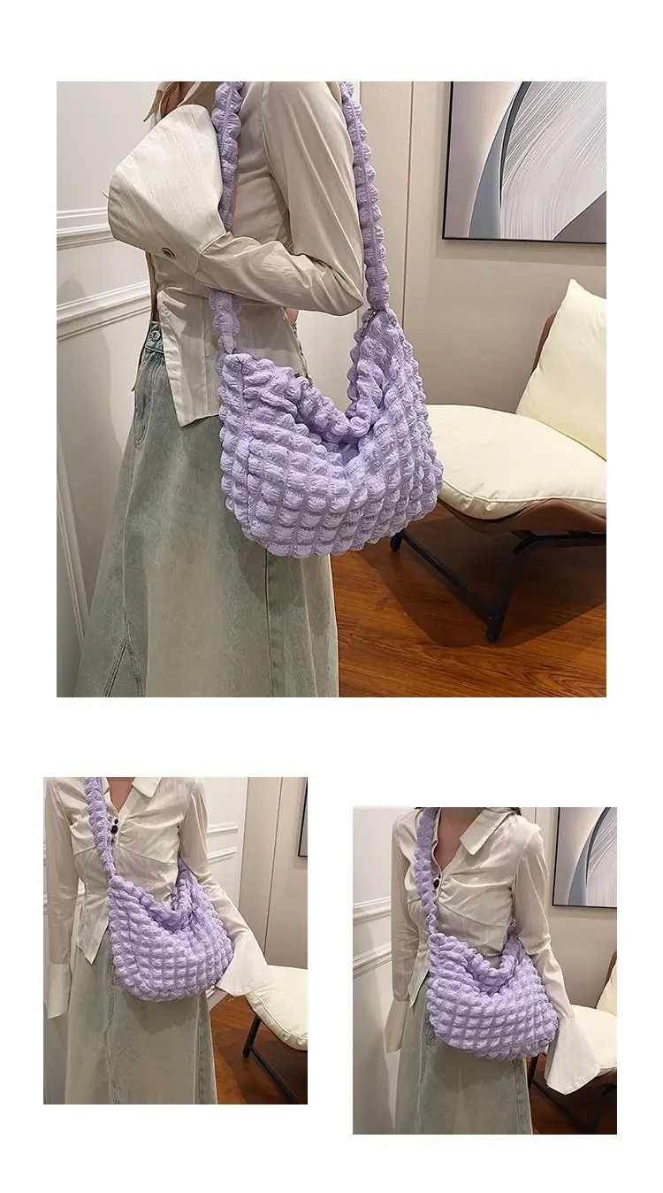 Purple Cloud Puff Shoulder Bag for Girls — feature 22