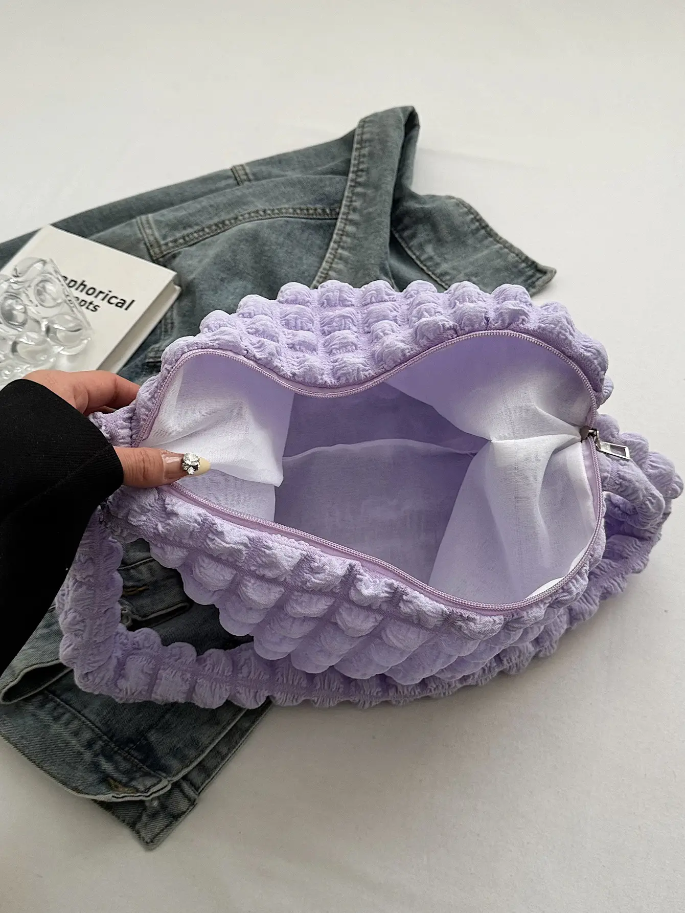 Purple Cloud Puff Shoulder Bag for Girls — feature 49