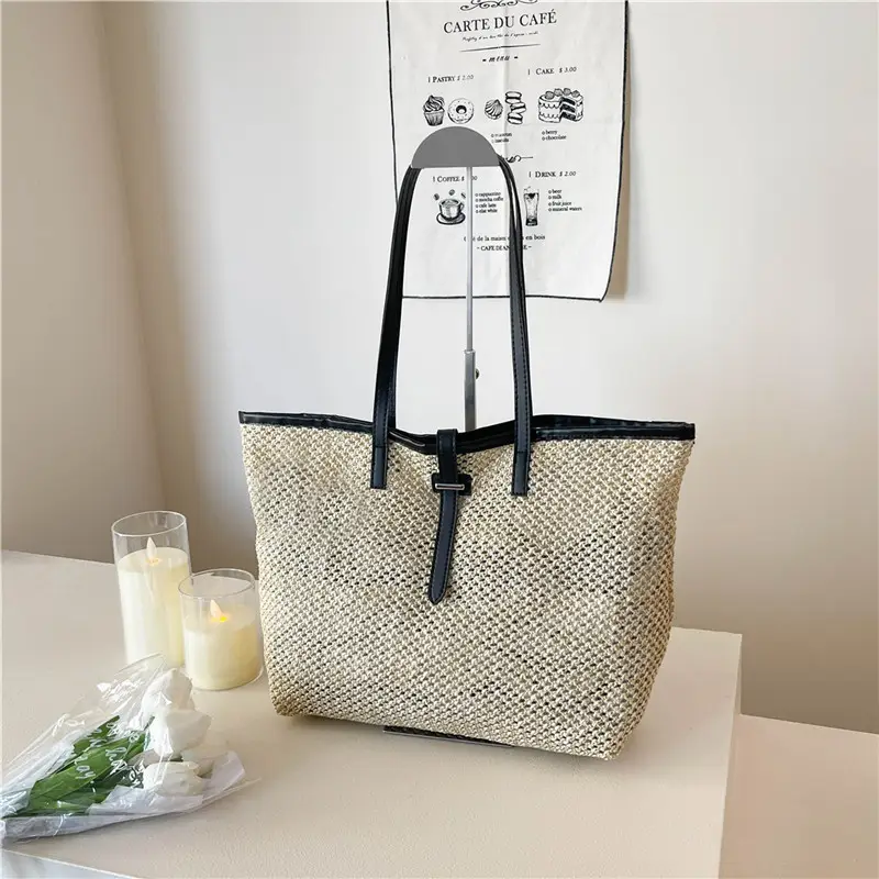 Women's Woven Shoulder Bag 2025 Large Capacity - Image 5