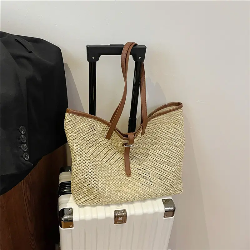Women's Woven Shoulder Bag 2025 Large Capacity - Image 7