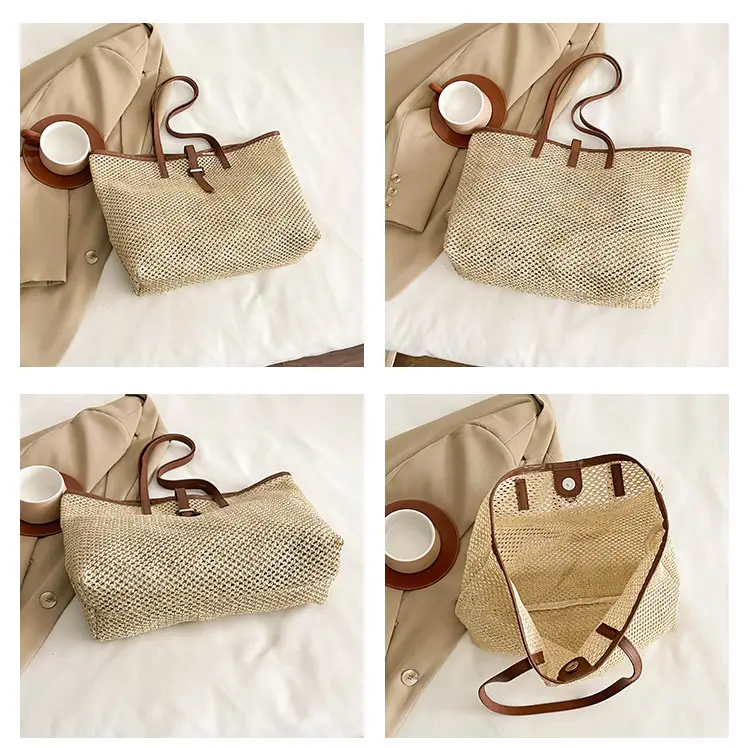 Women's Woven Shoulder Bag 2025 Large Capacity — feature 10