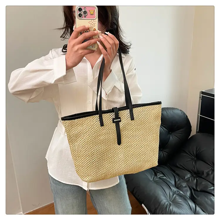 Women's Woven Shoulder Bag 2025 Large Capacity — feature 14