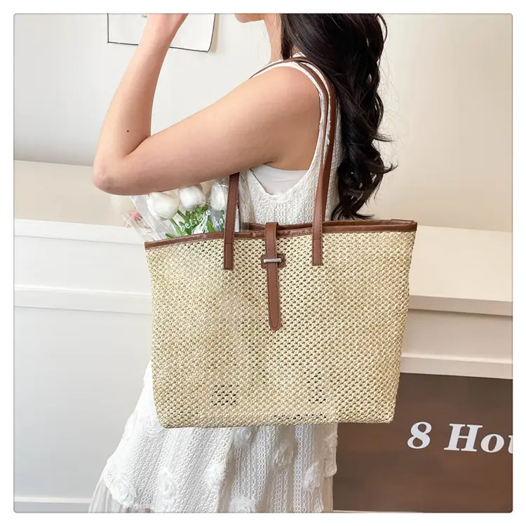Women's Woven Shoulder Bag 2025 Large Capacity — feature 17