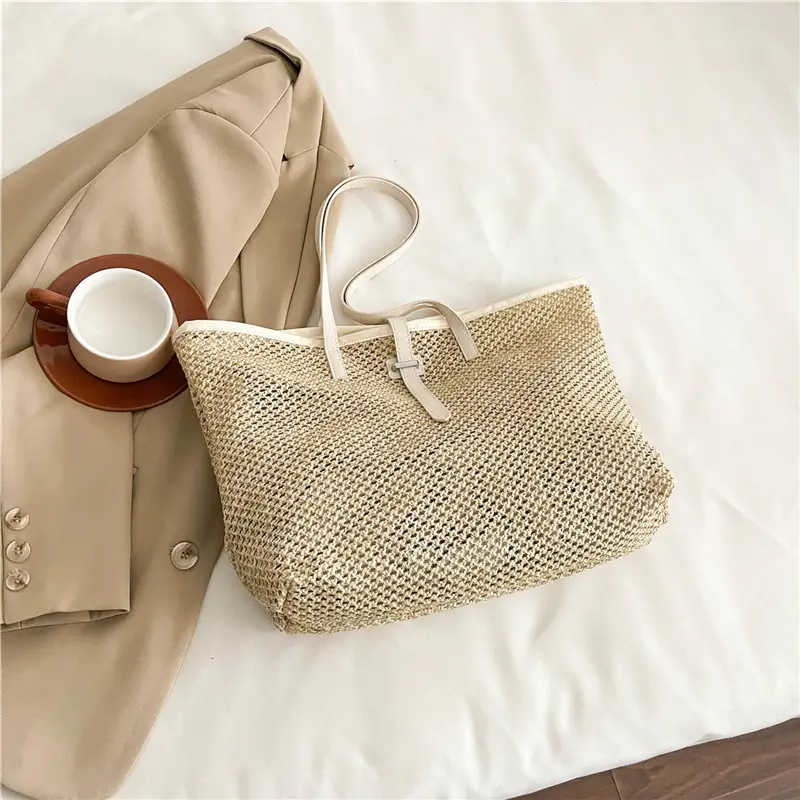 Women's Woven Shoulder Bag 2025 Large Capacity - Image 2