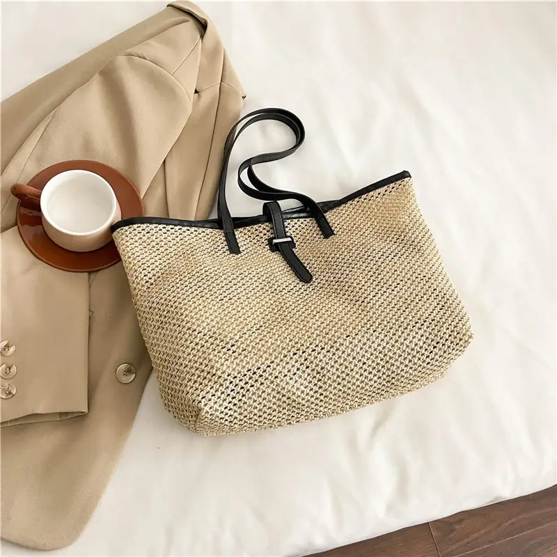 Women's Woven Shoulder Bag 2025 Large Capacity - Image 3