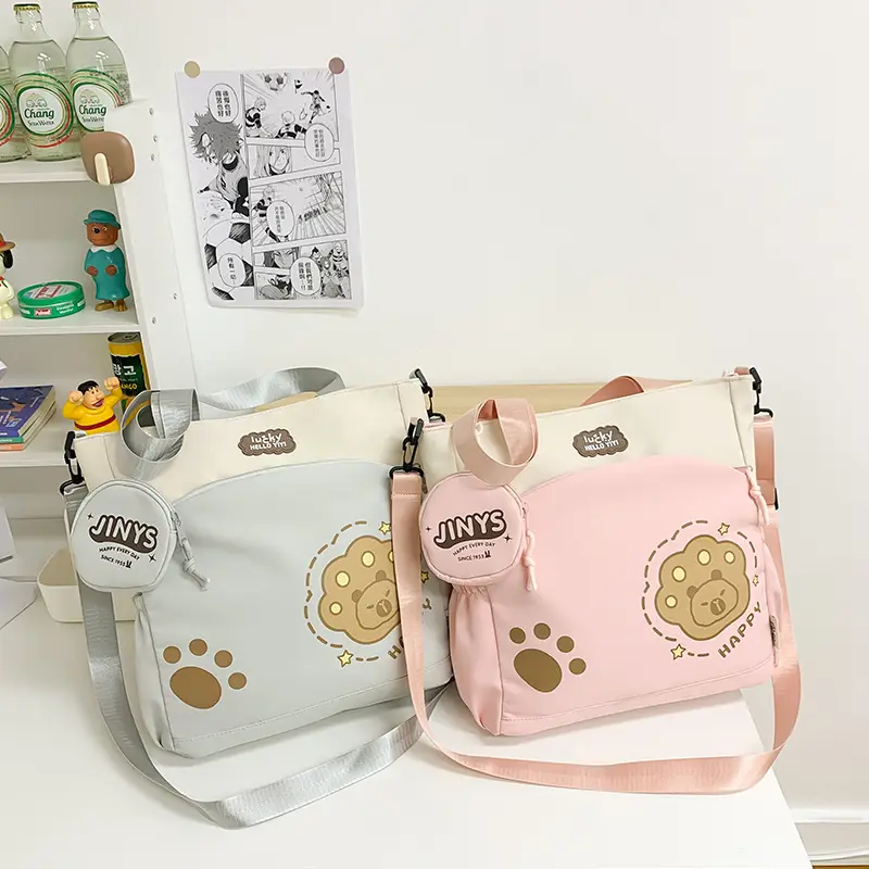 Cute Paw Print Shoulder Bags for Kids Waterproof Crossbody - Image 8