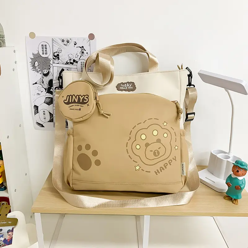 Cute Paw Print Shoulder Bags for Kids Waterproof Crossbody - Image 2