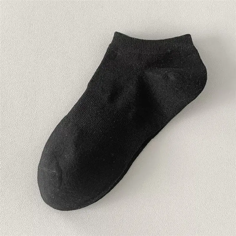 Disposable Daily White Socks for Men and Women, Autumn and Winter Women's Mid-Calf Socks, Solid Color No-Show Socks, Sports Compression Basketball Cotton Socks