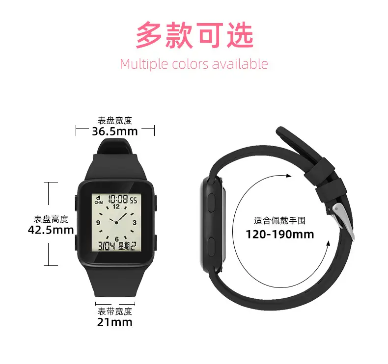 Blue Digital Square Sports Watch for Men Women — feature 7