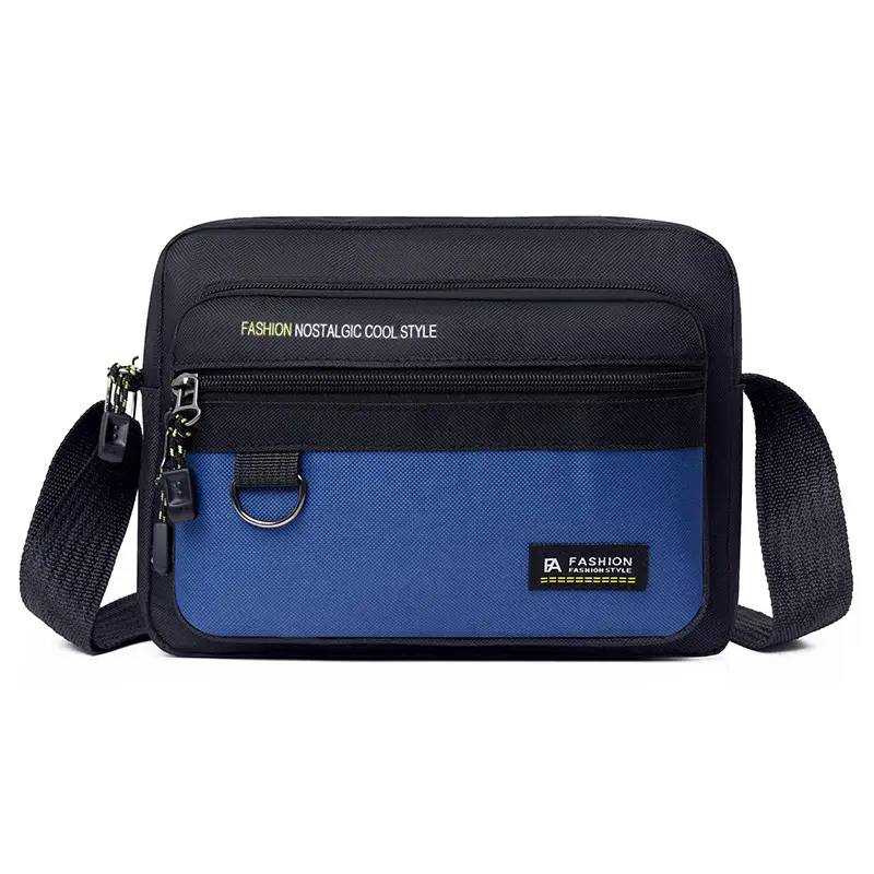 Men's Large Capacity Shoulder Bag Green Black All Match Storage Bag - Image 3