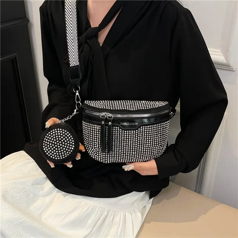 Bright Diamond Shell Crossbody Bag for Women - Image 3