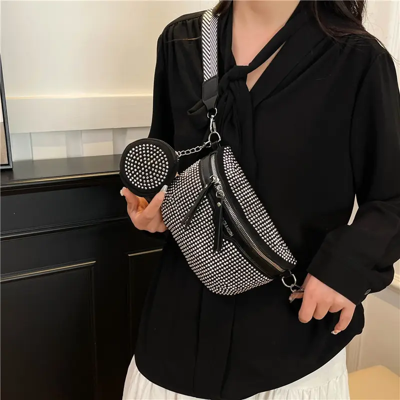 Bright Diamond Shell Crossbody Bag for Women - Image 4