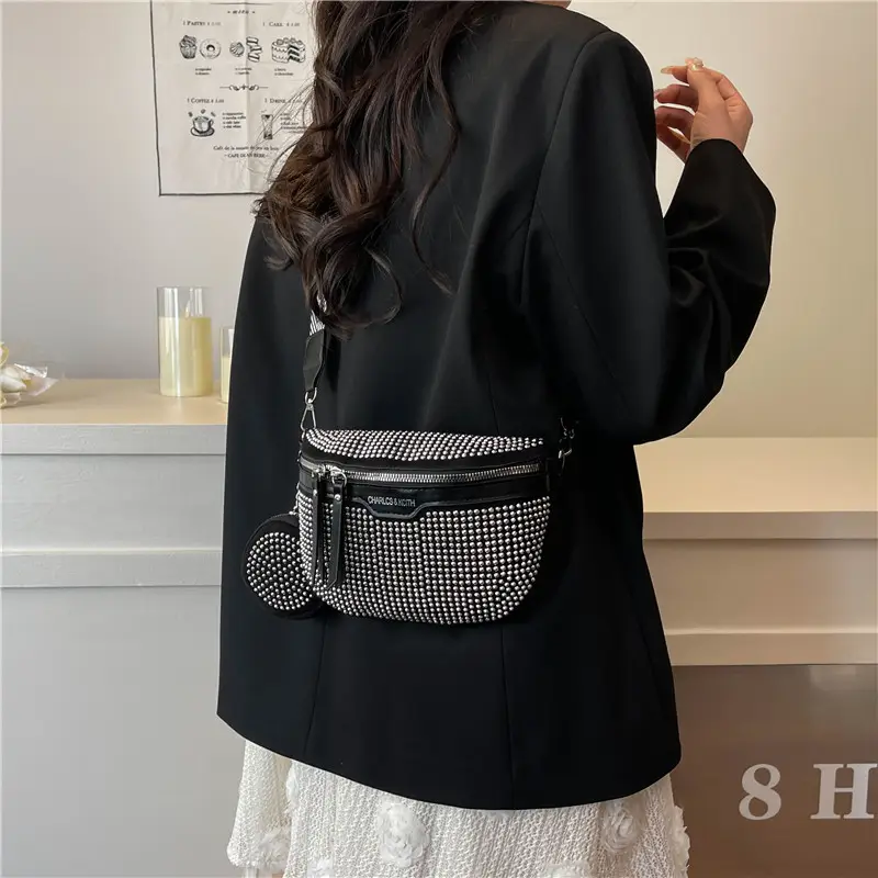 Bright Diamond Shell Crossbody Bag for Women - Image 5