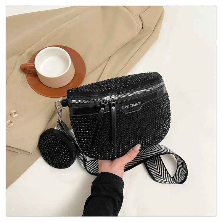 Bright Diamond Shell Crossbody Bag for Women - Image 2