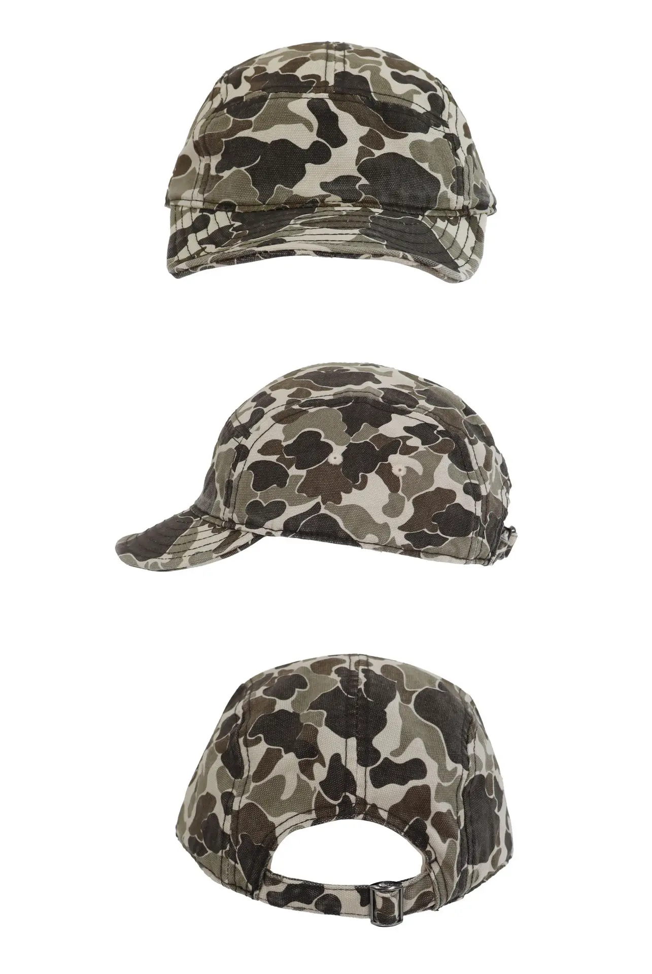 Camouflage Short-Brim Hat for Kids Army Green — feature 4