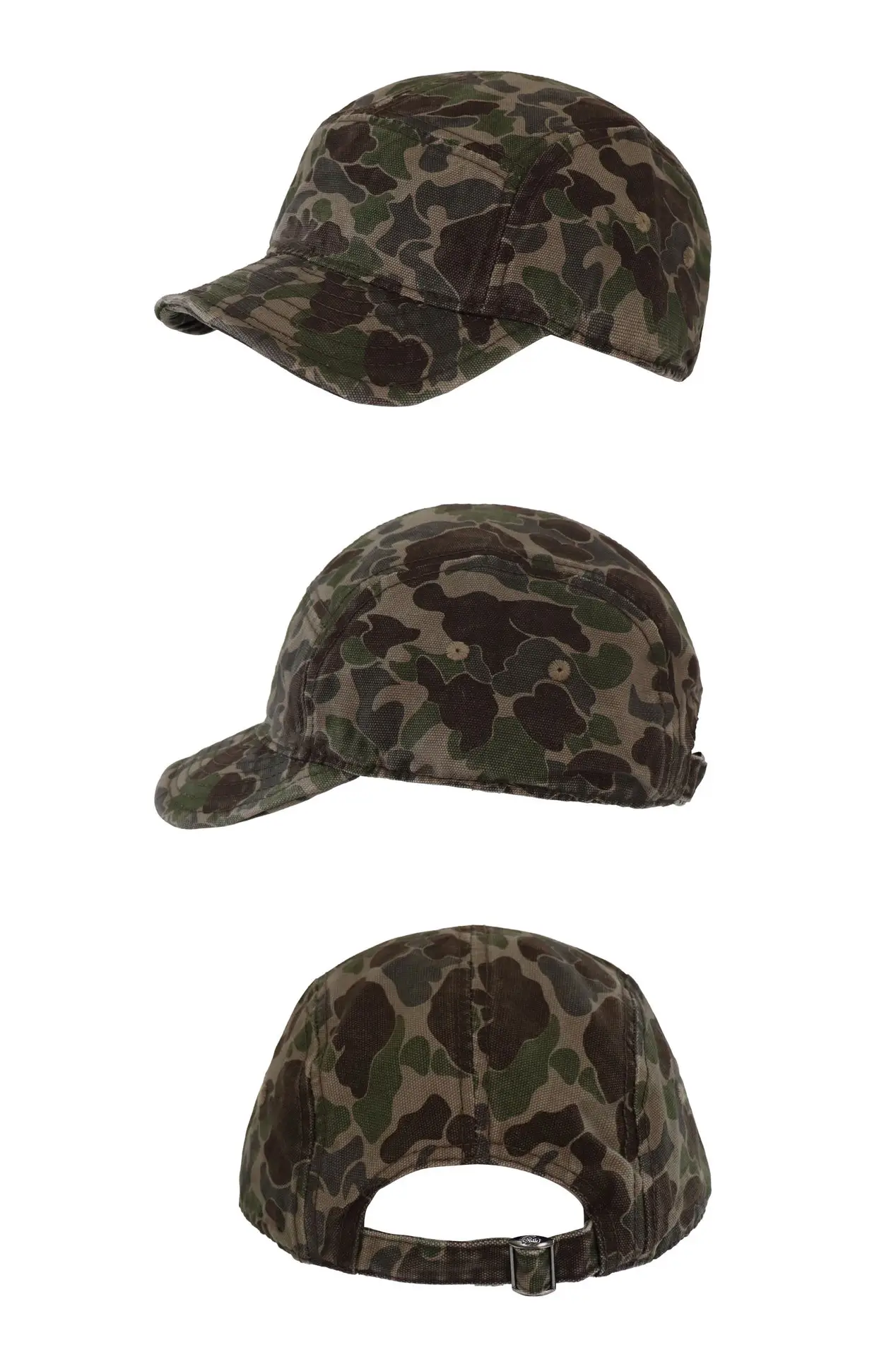 Camouflage Short-Brim Hat for Kids Army Green — feature 5