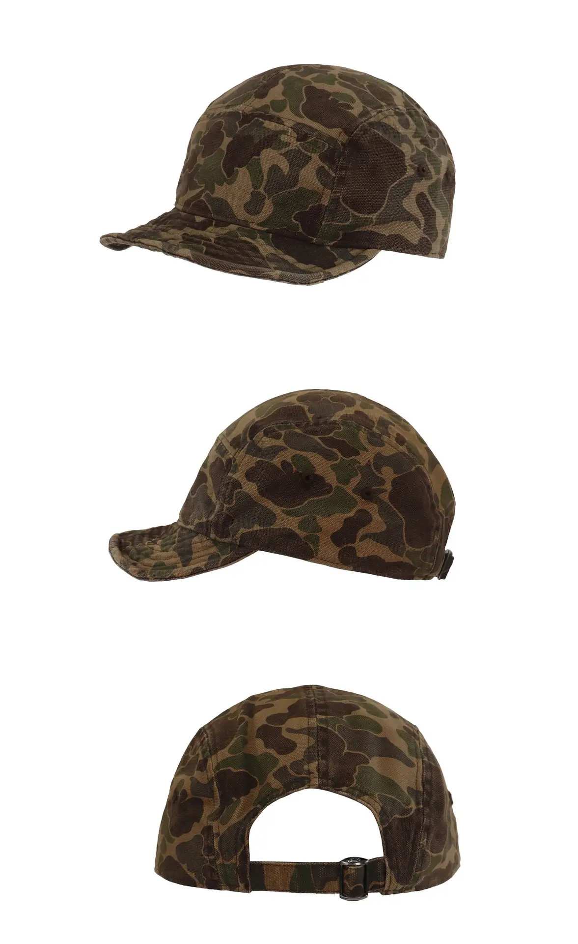 Camouflage Short-Brim Hat for Kids Army Green — feature 6