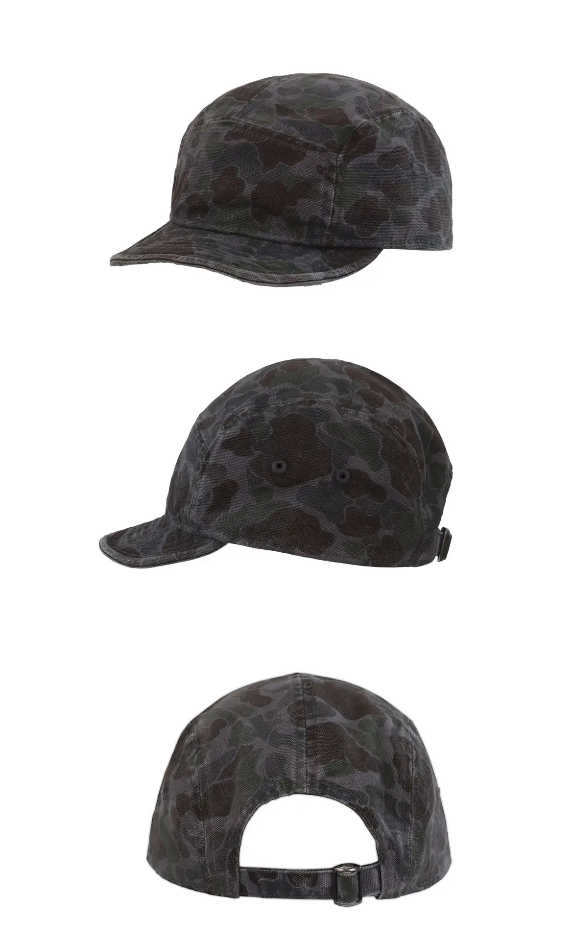 Camouflage Short-Brim Hat for Kids Army Green — feature 8
