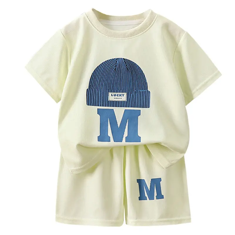 Kids M Logo T-Shirt Set Summer Lightweight Cotton - Image 9