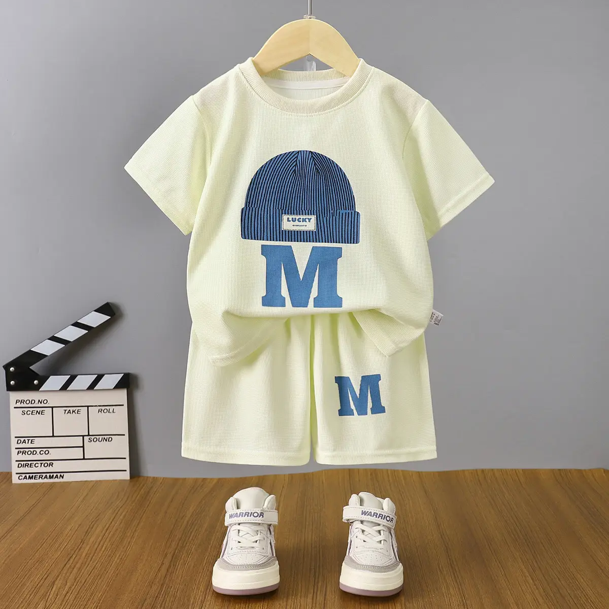 Kids M Logo T-Shirt Set Summer Lightweight Cotton - Image 2
