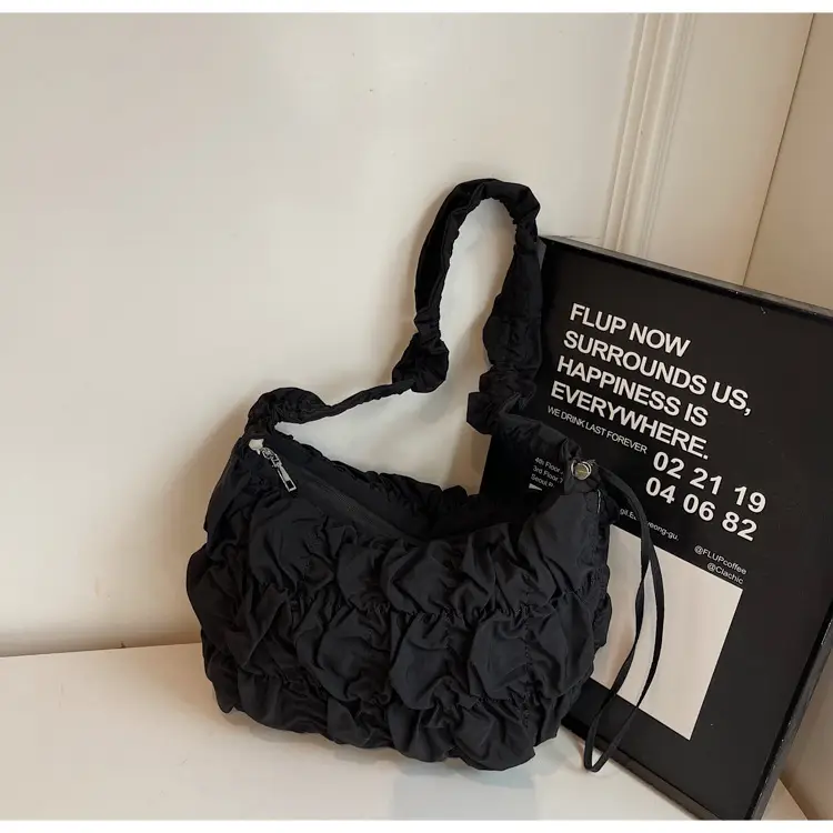 Ruffled Cream Shoulder Bag Women Spring 2025 — feature 20