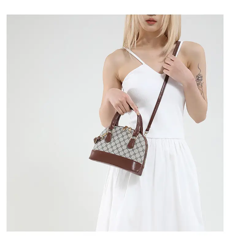 2025 Summer Casual Shell Bag White Red Handle — feature 15