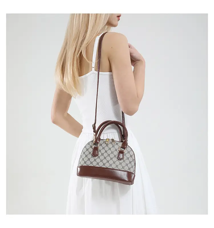 2025 Summer Casual Shell Bag White Red Handle — feature 16