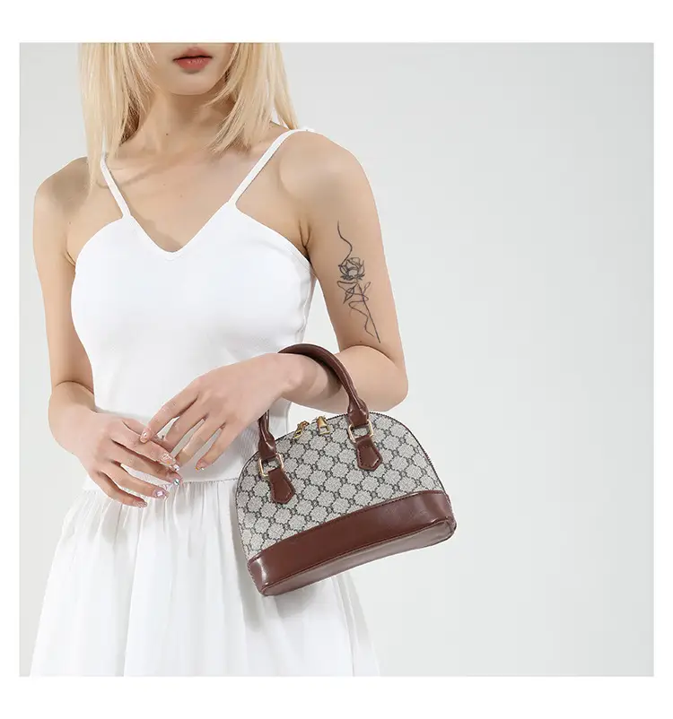 2025 Summer Casual Shell Bag White Red Handle — feature 17
