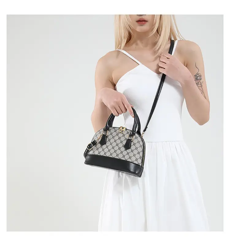 2025 Summer Casual Shell Bag White Red Handle — feature 18